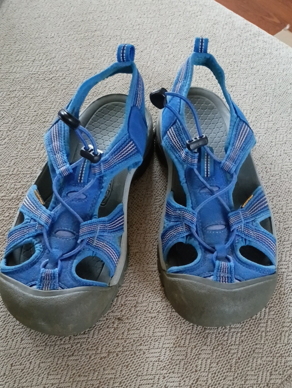 Keen Women's Blue and Gray Closed-Toe Outdoor Sandals